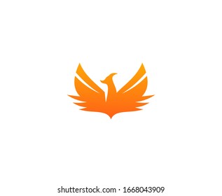 Phoenix logo vector icon design bird 
