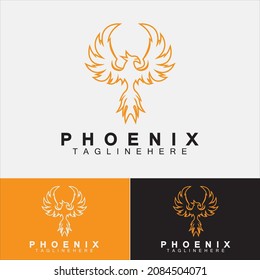 Phoenix logo Vector Illustration Design Template