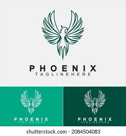 Phoenix logo Vector Illustration Design Template
