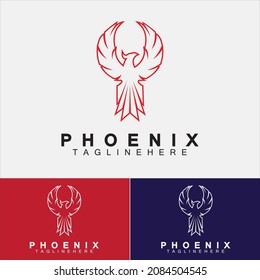 Phoenix logo Vector Illustration Design Template