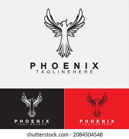 Phoenix logo Vector Illustration Design Template