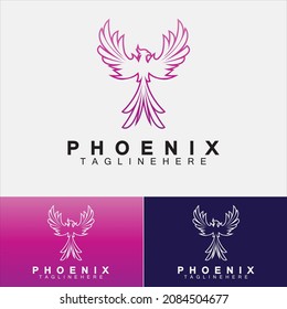 Phoenix logo Vector Illustration Design Template