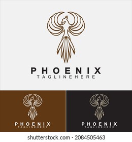 Phoenix logo Vector Illustration Design Template