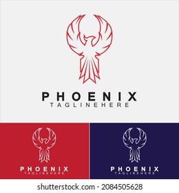 Phoenix logo Vector Illustration Design Template
