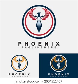 Phoenix logo Vector Illustration Design Template