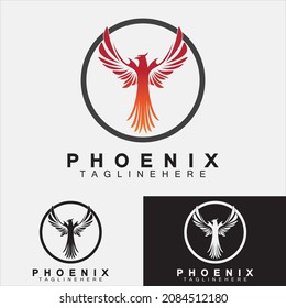 Phoenix logo Vector Illustration Design Template