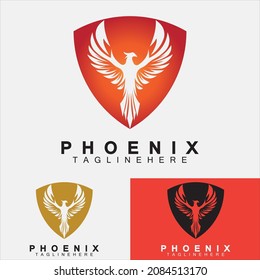 Phoenix logo Vector Illustration Design Template