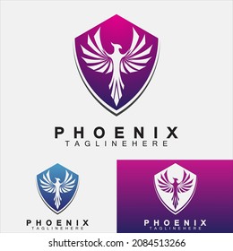 Phoenix logo Vector Illustration Design Template