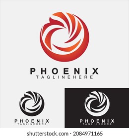 Phoenix logo Vector Illustration Design Template