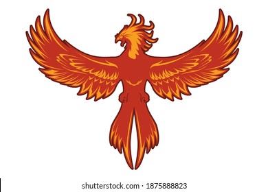 PHOENIX LOGO VECTOR RED FIRE