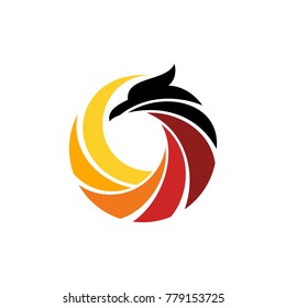 phoenix logo vector template