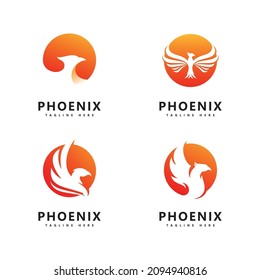 Phoenix logo vector template  design 