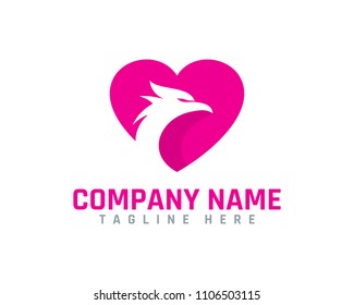 Phoenix Love Logo Design