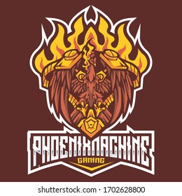 Plantilla de logotipo de salida de máquina Phoenix