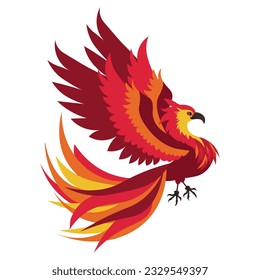 Phoenix. The magic bird. Vector