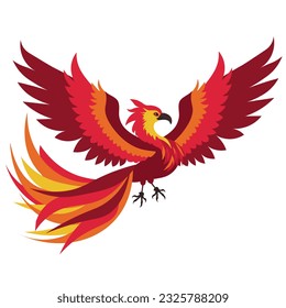 Phoenix. The magic bird. Vector illustration