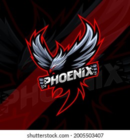 Phoenix mascot logo esport design