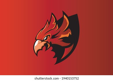 PHOENIX MASCOT LOGO ILLUSTRATION VECTOR