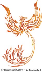 Phoenix Mythical Creature Vector Design