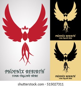 Phoenix Rebirth Logo Design for Creative Business, Gamer Team, Racing Team, etc.