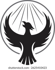 Phoenix Rising in Circle, logotipo Phoenix