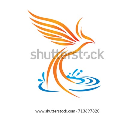 Phoenix Rising from Ocean