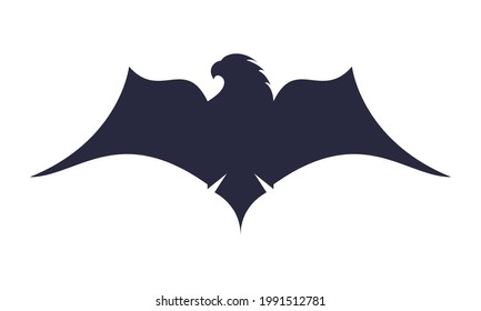 phoenix silhouette emblem elegant icon