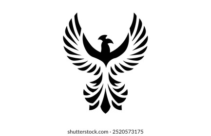  phoenix silhouette two wings in style