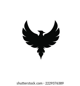 Phoenix simple flat icon vector