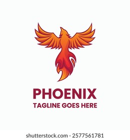 Phoenix Simple Mascot Logo Template