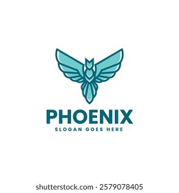 Phoenix Simple Mascot Logo Template