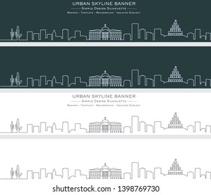 Phoenix Single Line Skyline Banner