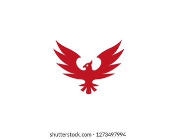 Phoenix Slogan spread wings and earleor hawk Logo