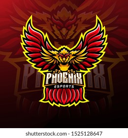 Phoenix sport mascot logo design