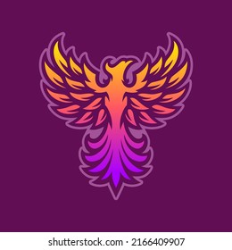 Phoenix sport mascot logo design