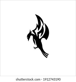 Phoenix Symbol Logo. Tattoo Design. Vector Illustration.