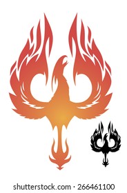 Phoenix tattoo vector