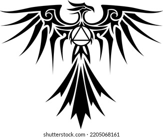 Phoenix Tattoo - Vector Illustration