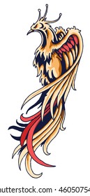 phoenix tattoo vector illustration 