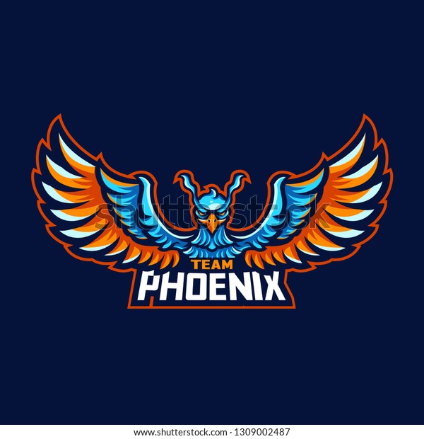 Phoenix Team Mascot Esport Logo All Stock Vector (royalty Free 