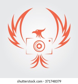 phoenix themed orange drone 