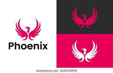 Phoenix unique creative logo design template