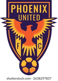Phoenix United Football Club Crest (Fictional Team)