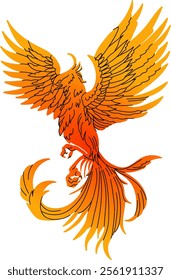 phoenix vector can be used as logo