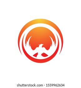 Phoenix vector icon illustration design template