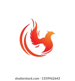 Phoenix vector icon illustration design template