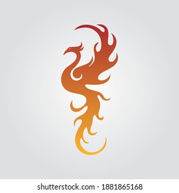 Phoenix vector icon illustration design template