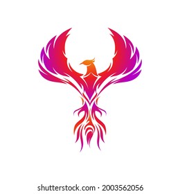 Phoenix vector icon illustration design template