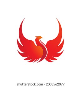 Phoenix vector icon illustration design template