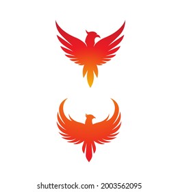 Phoenix vector icon illustration design template